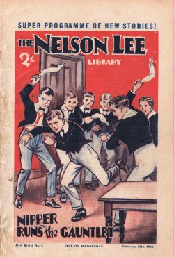 "Nipper - New Boy!", The Nelson Lee Library 4th series No. 1  Amalgamated Press 1933. Click to download