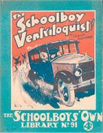"The Schoolboy Ventriloquist!" SOL No. 91 by Frank Richards  Amalgamated Press 1929