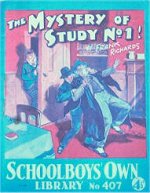 "The Mystery of Study No. 1" SOL 407 by Frank Richards  Amalgamated Press 1940