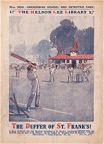"The Duffer of St. Frank's" by Edwy Searles Brooks, Nelson Lee Library Old Series 209  Amalgamated Press 1919