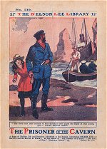 "The Prisoner of the Cavern" by Edwy Searles Brooks, Nelson Lee Library Old Series 219  Amalgamated Press 1919