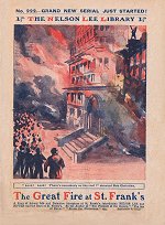 "The Great Fire at St. Frank's" by Edwy Searles Brooks, Nelson Lee Library Old Series 222  Amalgamated Press 1919