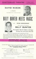 "Billy Bunter Meets Magic" Theatre Flyer  1963.